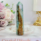 Gorgeous 10cm Green Mica Tower