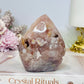 Druzy Pink Amethyst Freeform | Flame 10cm 239g