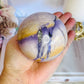 High Grade Rare Incredible Large Natural Tiffany Stone Carved Sphere On Stand 8cm 678grams