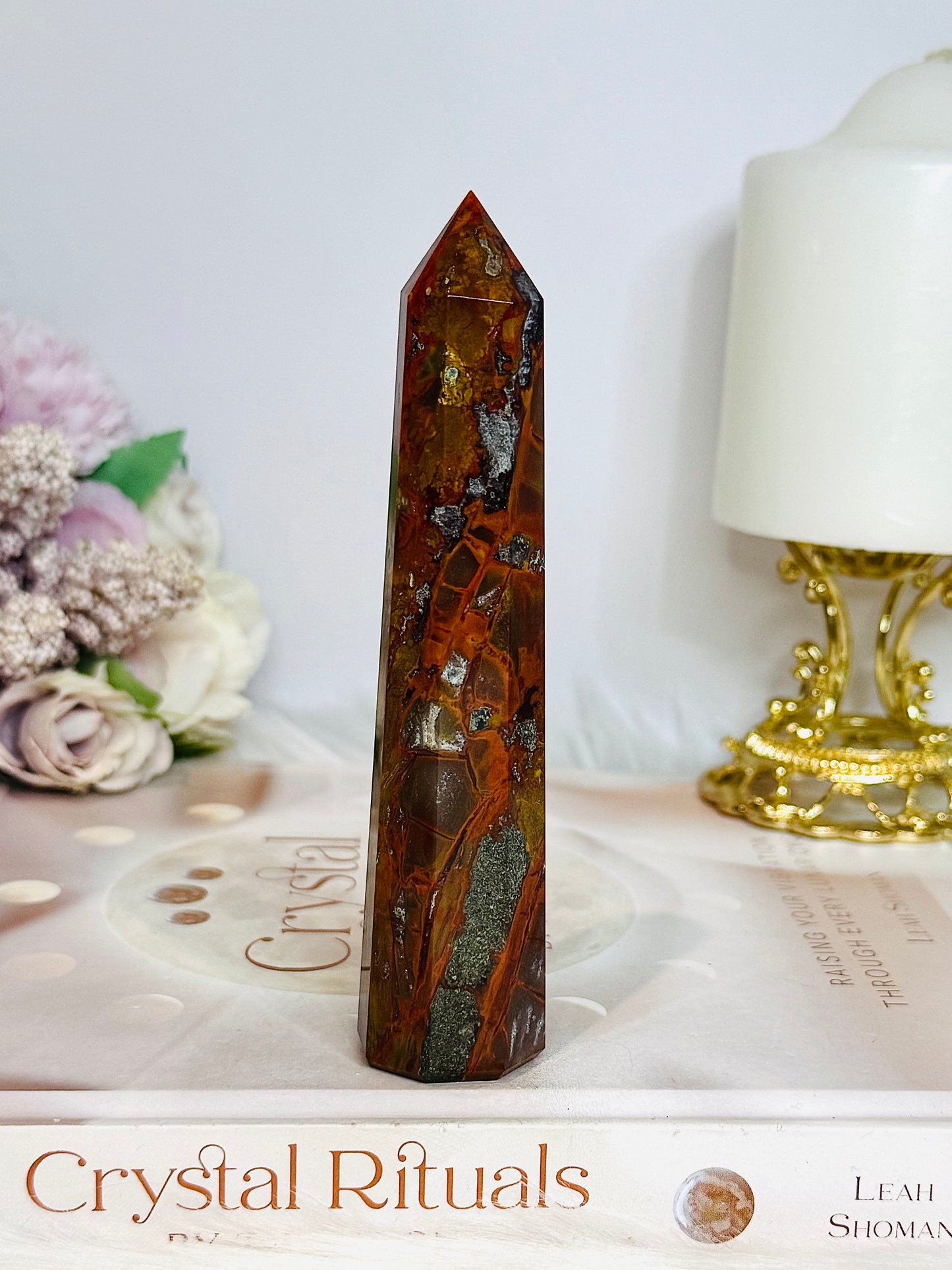 Petrified Wood Tower 12.5cm