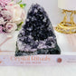 Beautiful 9.5cm 389gram Natural Amethyst Base Cut Cluster