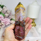 Indian Jade Colourful Tower 19.5cm 300g