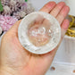 Clear Quartz Small Bowl with Rare Auralite 23 Chips 174g