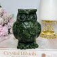 Large Green Jade Owl 11cm 643g