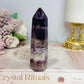 Purple Fluorite Tower (Chip on tip) 9.5cm