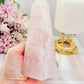 Large Chunky 13cm Rose Quartz Obelisk | Tower 367grams