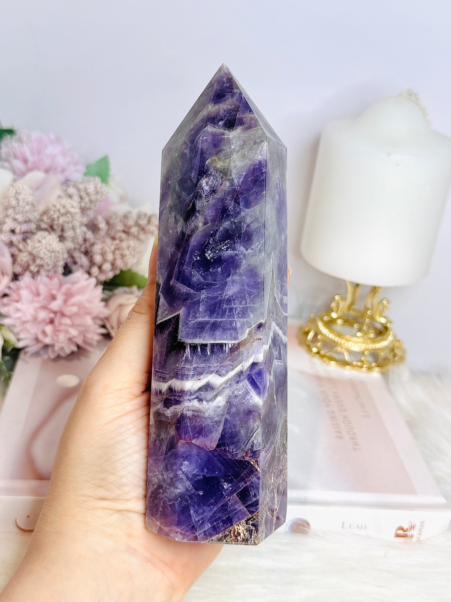 Large Dream | Chevron Amethyst Chunky Tower | Generator 17cm 612g