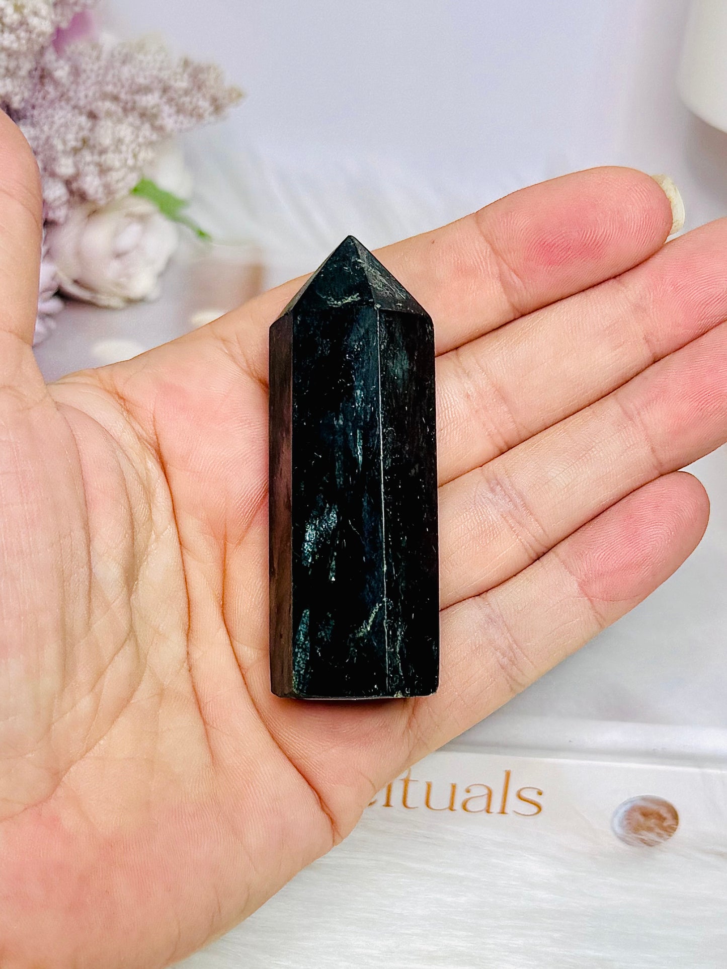 Rare Green Tourmaline Tower 7cm