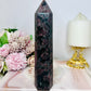 Large Natural Garnet In Astrophyllite Tower 19cm
