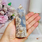 Blue Flower Agate Tower 11cm