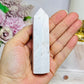 White Druzy Agate Tower 10.5cm