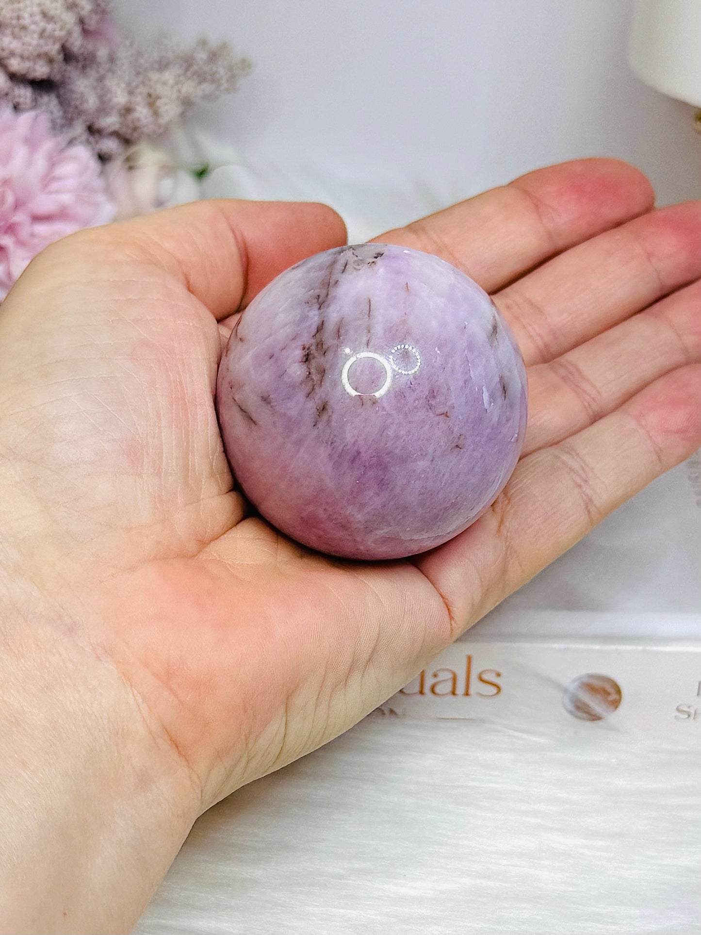 Kunzite Sphere On Stand 202g