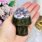 Amethyst Carved Mushroom 7.5cm