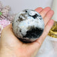 Large Rainbow Moonstone Sphere with Blue Flash 464g
