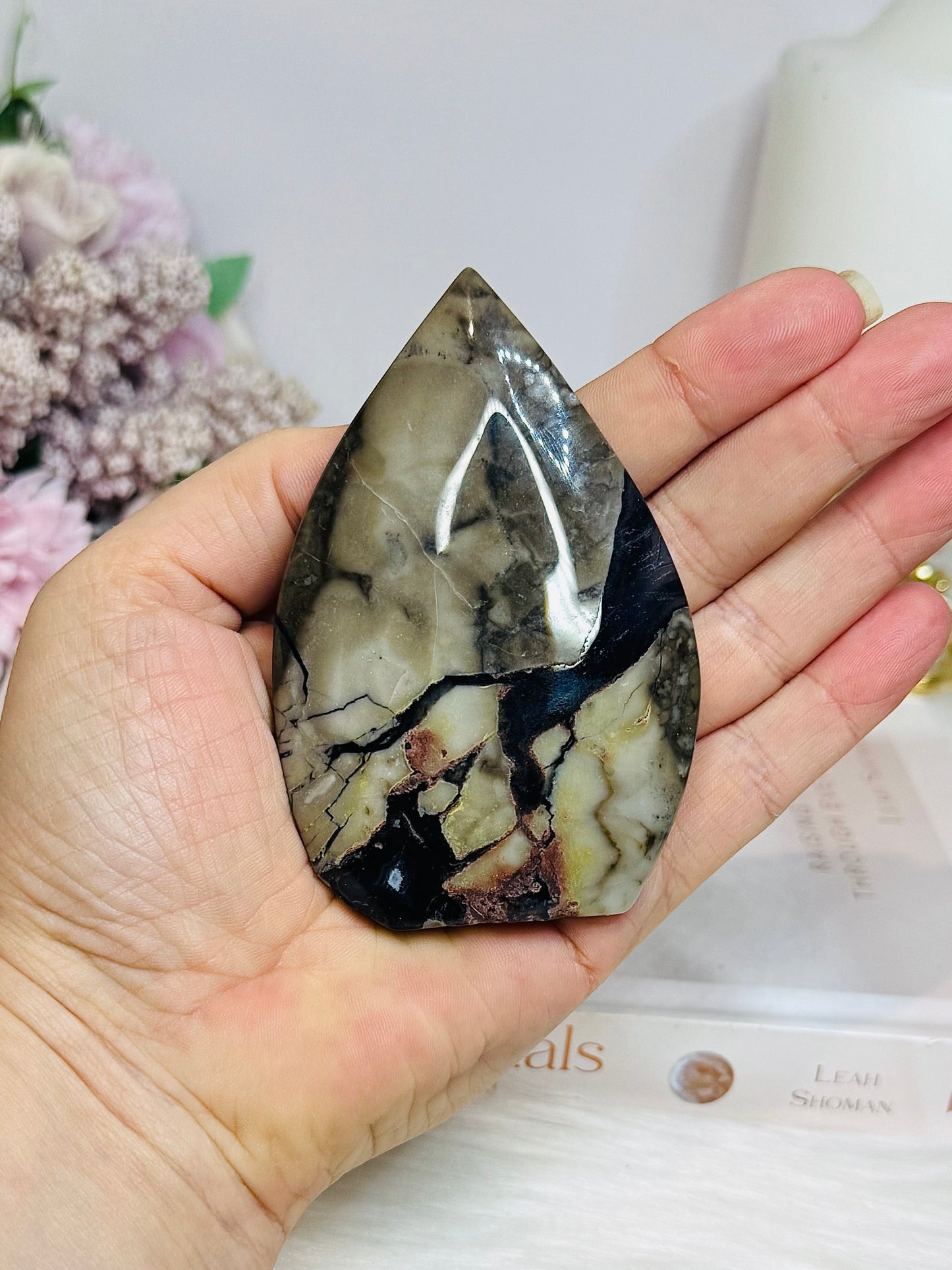 Volcano Agate Flame 9.5cm