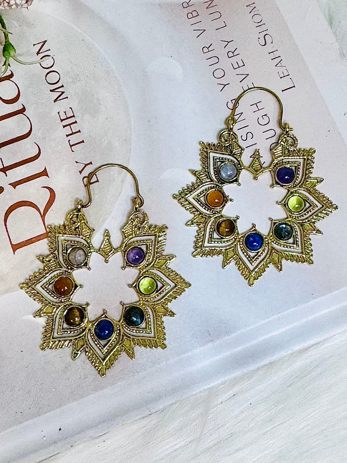 Bohemian Chakra Crystal Earrings