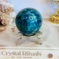 Absolutely Incredible High Grade Chrysocolla Sphere on Stand 6.5cm