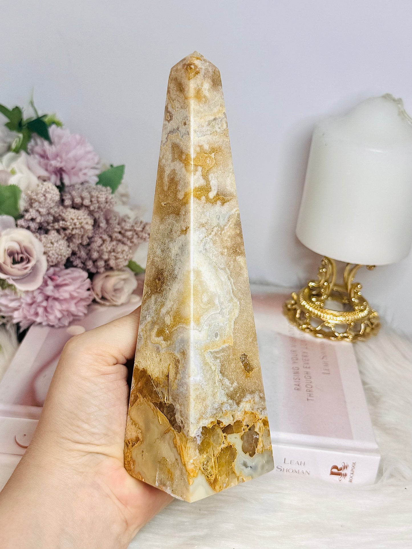 Large Pink Amethyst Obelisk | Tower 19cm 560g