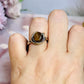 Tigers Eye Ring Sterling Silver Size 9 In Gift Bag