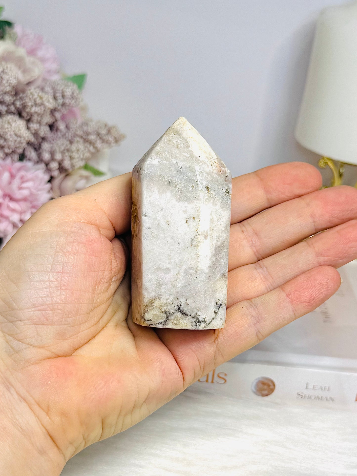 Pink Amethyst Druzy Tower 8cm