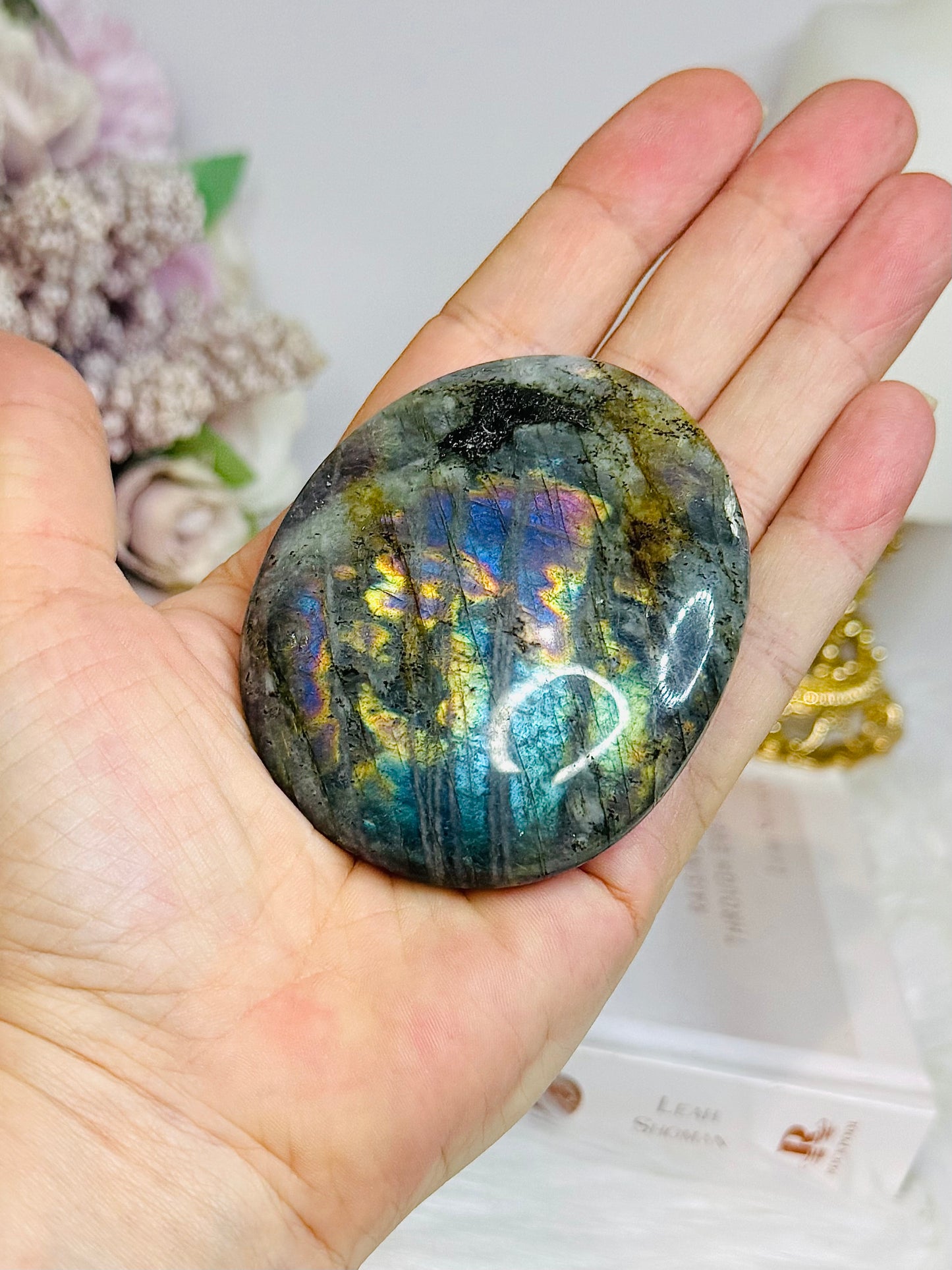 Labradorite Freeform Full of Flash on Stand 7cm