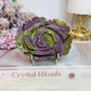 Wow! Rare & Incredible Atlantasite Carved Flower on Stand 9.5cm