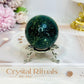 Green Quartz Sphere on Stand 185g