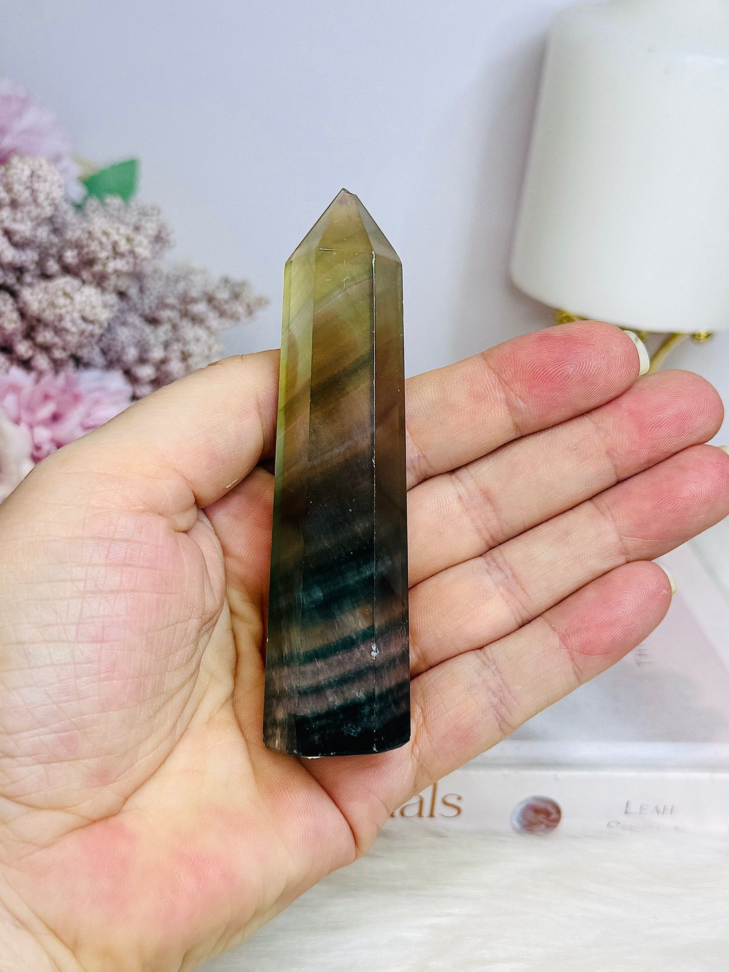 Green Fluorite Tower 9.5cm (chip on tip) Reduced