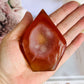 Beautiful 9.5cm Druzy Carnelian Flame | Freeform