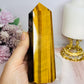 Tigers Eye Large Chunky Tower Full Of Flash 14cm