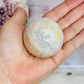 Precious Pink Amethyst Sphere in Gold Wings Holder 325grams