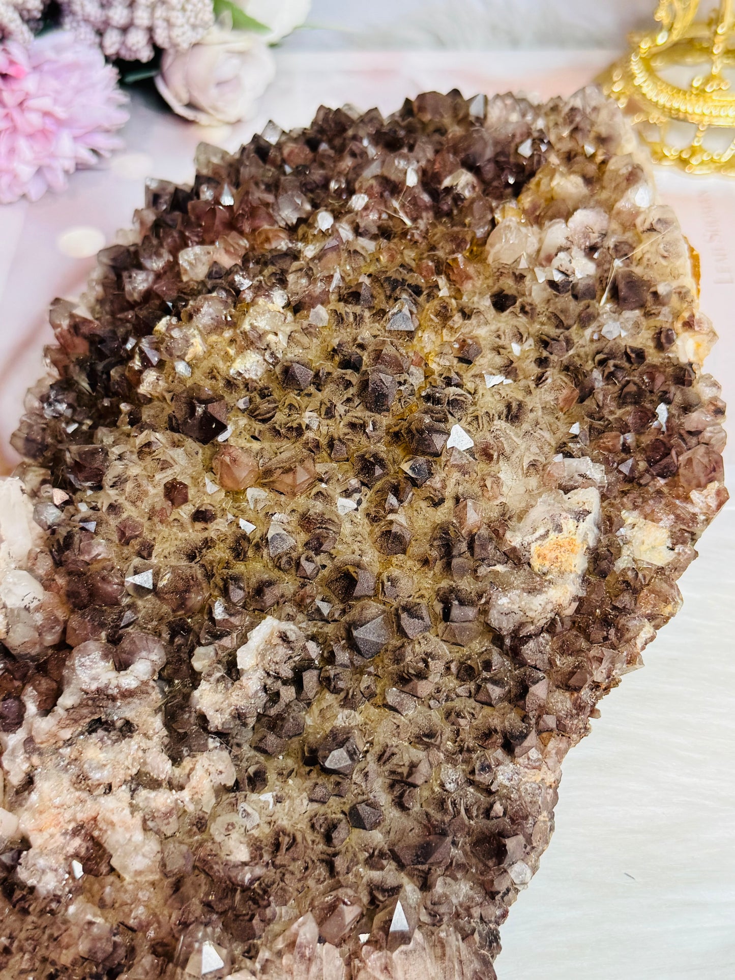 Huge Natural Ferrunginous Hematoid | Fire Quartz Specimen 27cm 2.09KG