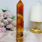 Carnelian Druzy Tower 15.5cm
