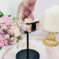 Rare Pink Amethyst X Flower Agate Druzy Natural Freeform On Stand 646g 19cm