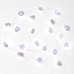 Amethyst Crystal String Fairy Lights with Adapter