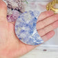 Purple Opalised Fluorite Moon 8cm