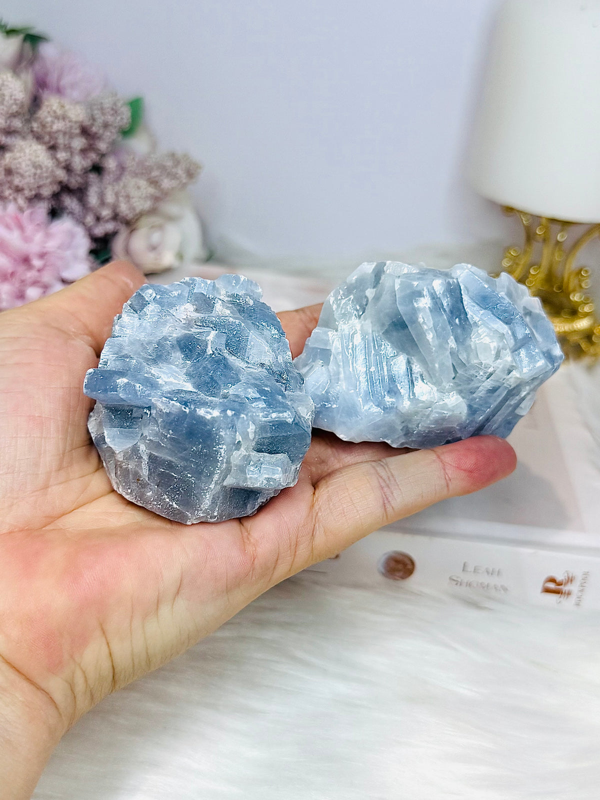 Natural Blue Calcite Specimens $22 each x