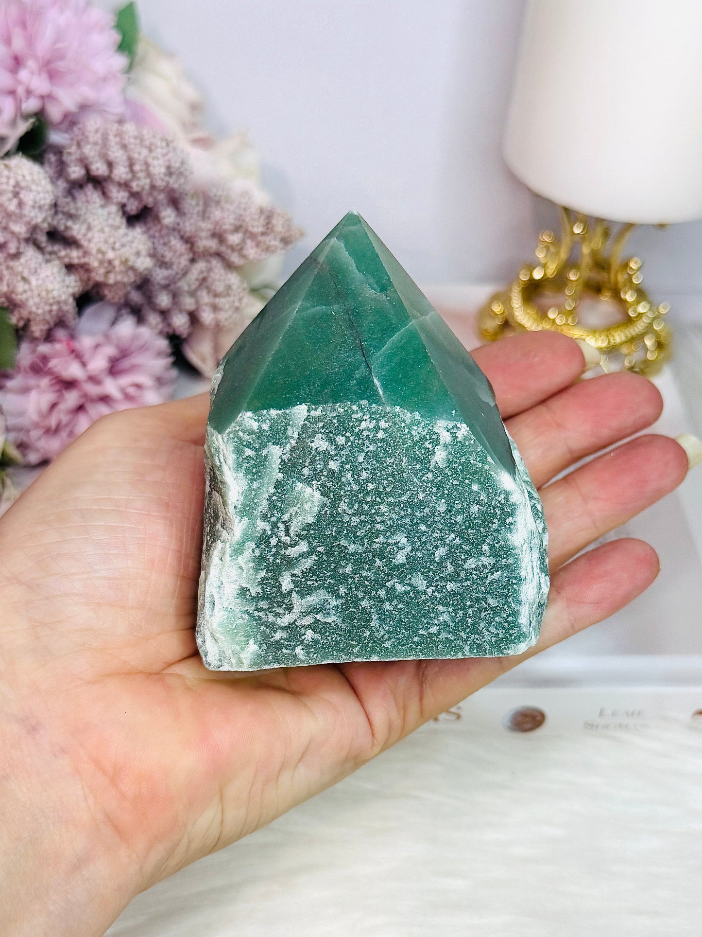 Natural Green Aventurine Polished Point 8.5cm