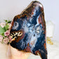 Large 24cm 438g Natural Agate Slab On Stand