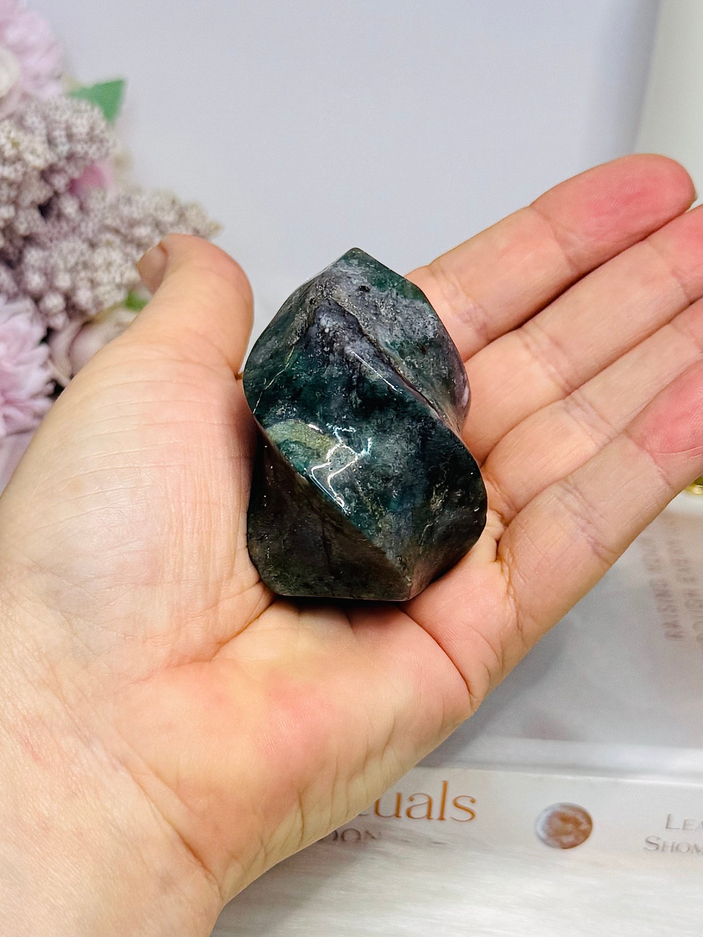 Ocean Jasper Carved Flame 6cm