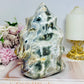 Large Ocean Jasper Carved Flame 17.5cm 1.99KG