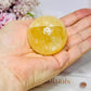 Honey Calcite Sphere on Stand 155g