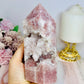 High Grade Druzy Pink Amethyst Tower 15cm 695g