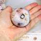 High Grade Flower Agate Sphere On Stand 195g