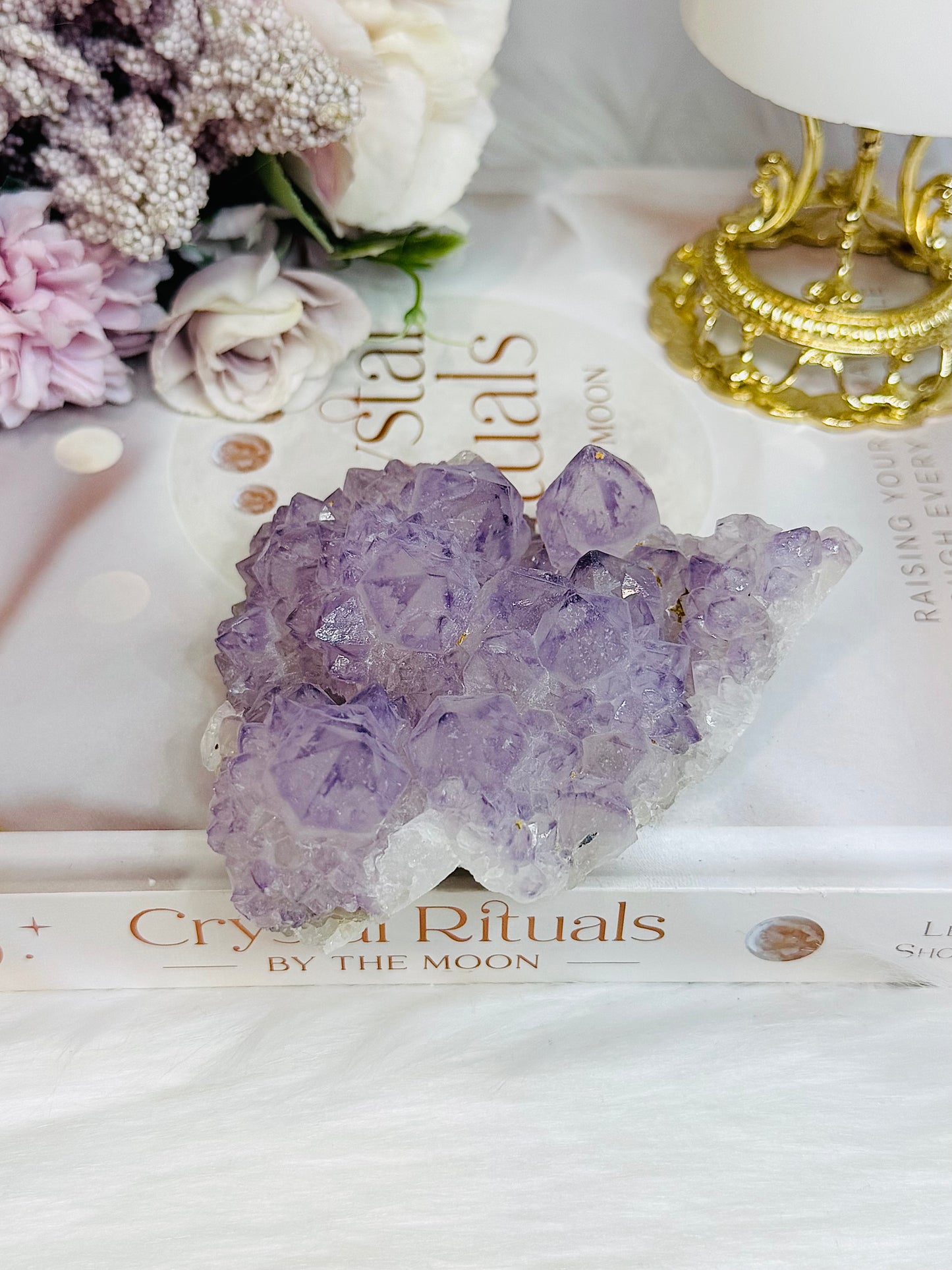 Large Natural Spirit Quartz Cluster Specimen 323g
