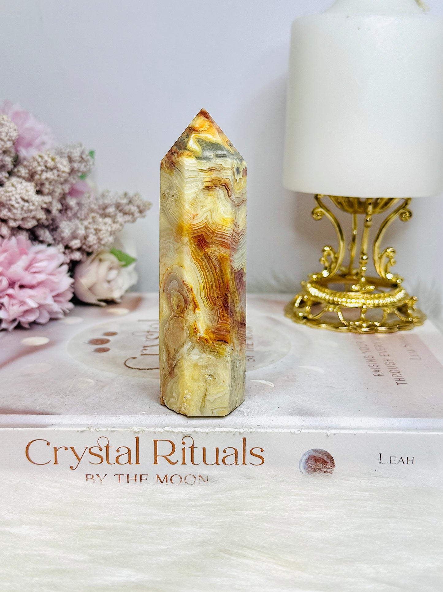 Crazy Lace Agate Chunky Tower 10cm