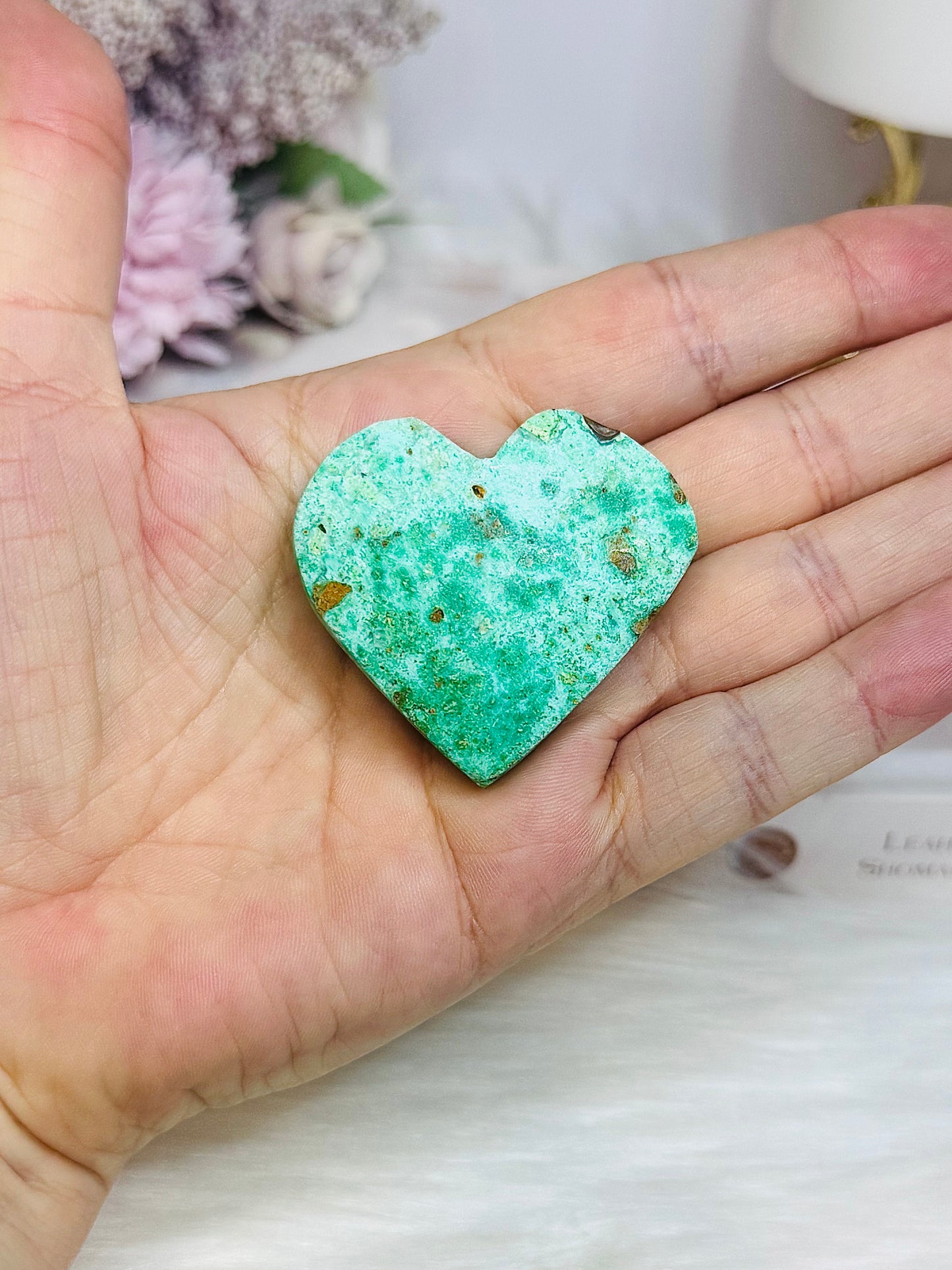 Variscite Carved Heart