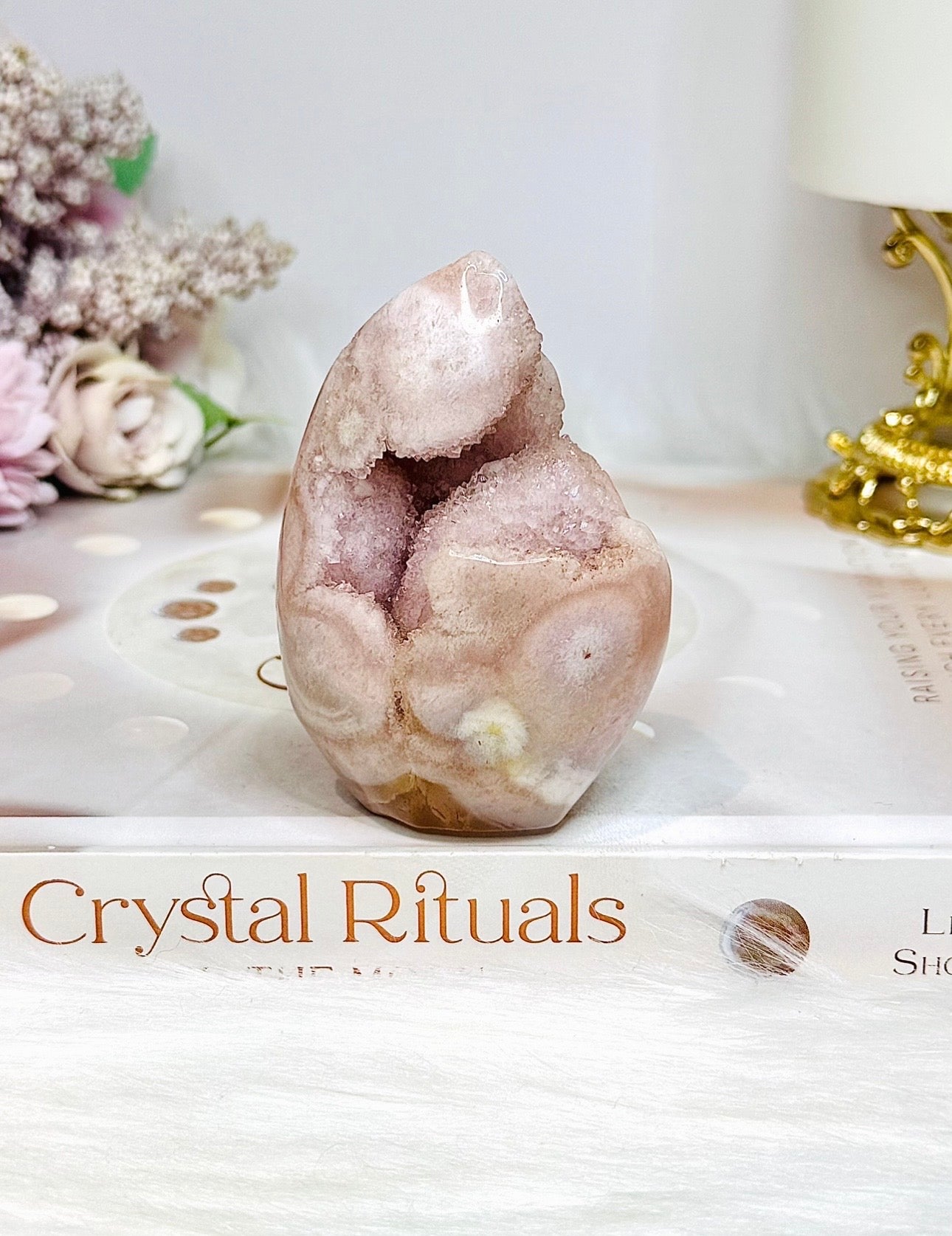 Druzy Pink Amethyst Freeform 7.5cm 143g