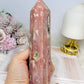 Peach Blossom Tourmaline Tower 16.5cm 428g