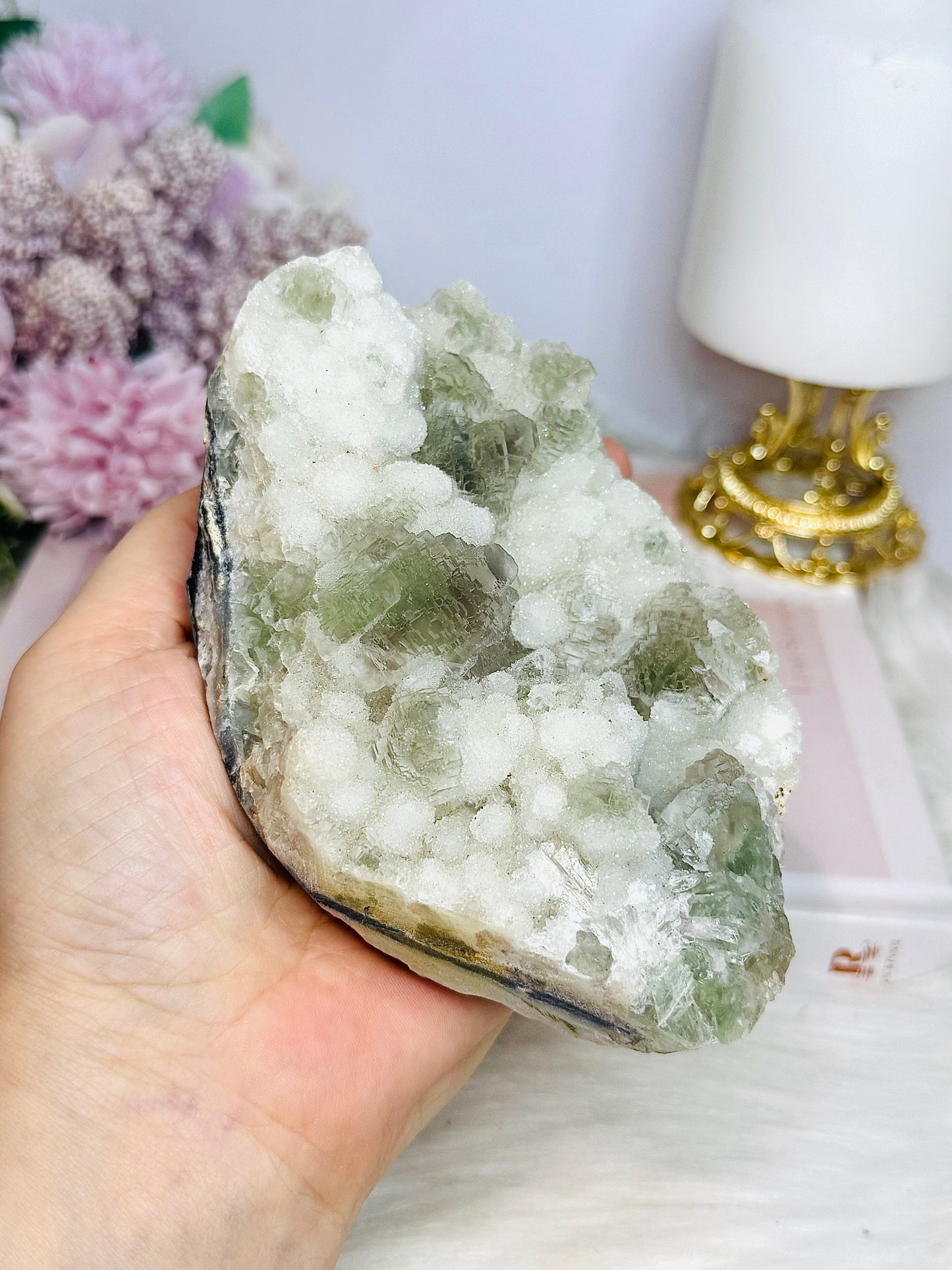 Large Natural Green Fluorite Specimen 730g